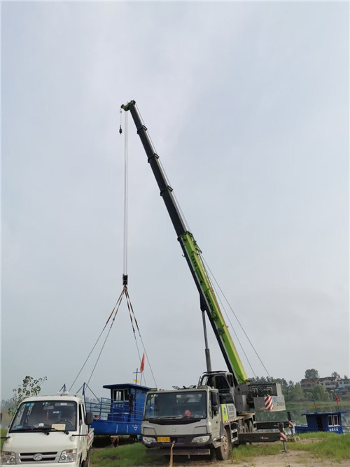 通渭县桥梁建设吊装案例